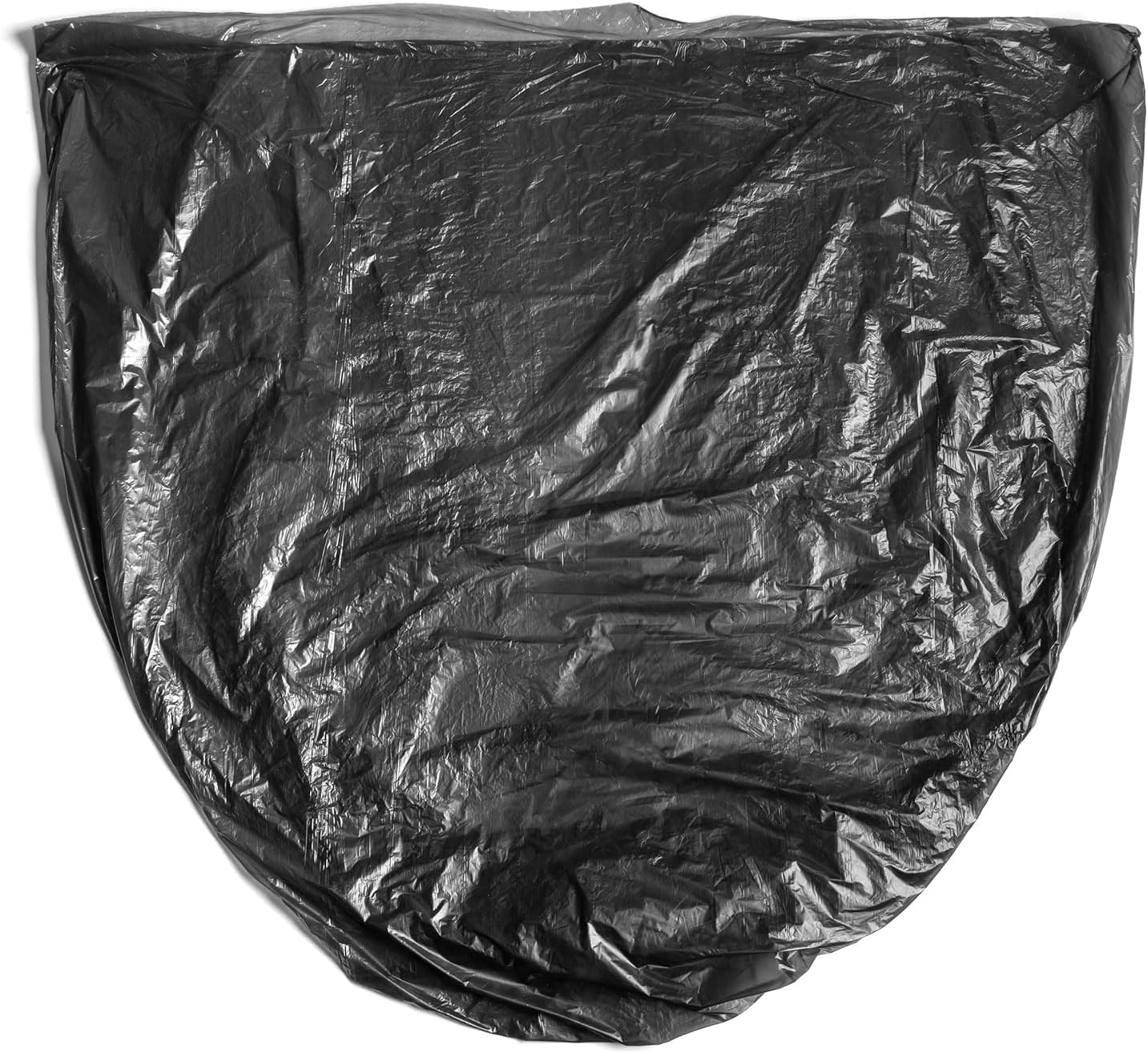 Aluf Plastics High Density Trash Bags, 60 Gallon, 200 Count, 17 Micron (eq), 38" x 60", Black, for Bathroom, Office, Industrial, Commercial, Janitorial, Municipal, Recycling