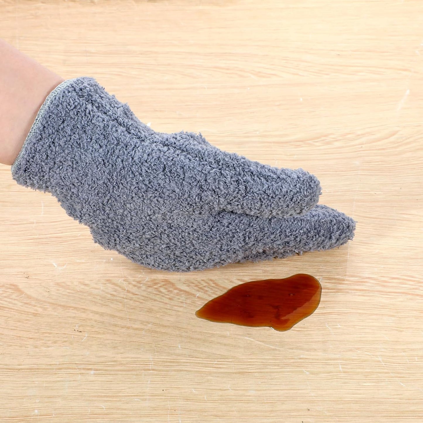 Microfiber Gloves Reusable Microfiber Dusting Gloves Washable Plant Gloves Microfiber Cleaning Gloves Plant Dusting Gloves Cloth for House Kitchen Plants Cleaning Car Blinds Lamps, Grey