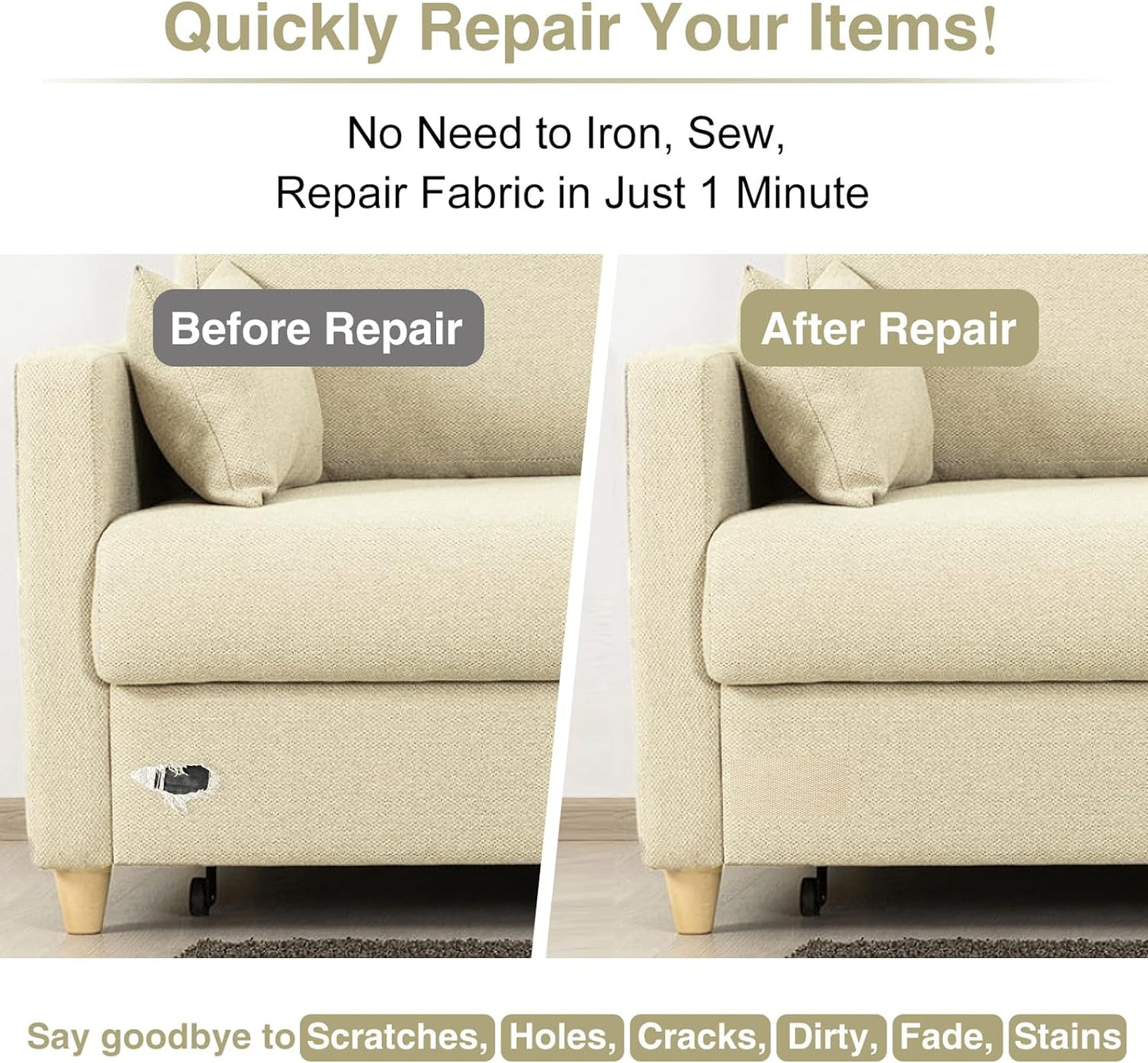 Canvas Repair Tape 4×70 Inch Waterproof Self-Adhesive Fabric Repair Patch for Repairing Boat Covers,Tents,Patio Umbrellas,Car Seats,Luggage,Sofas.(Grayish Blue)