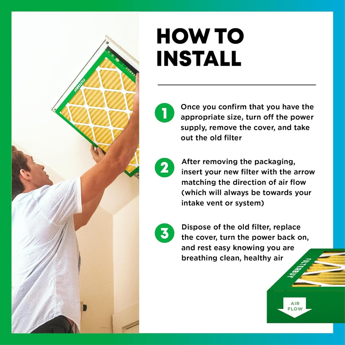 Filterbuy 12x36x1 Air Filter MERV 11 (MPR 1200) Allergen Defense Replacement (4-Pack), Electrostatic Pleated HVAC AC Furnace Filters, Made in USA (Actual Size: 11.88 x 35.88 x 0.75)