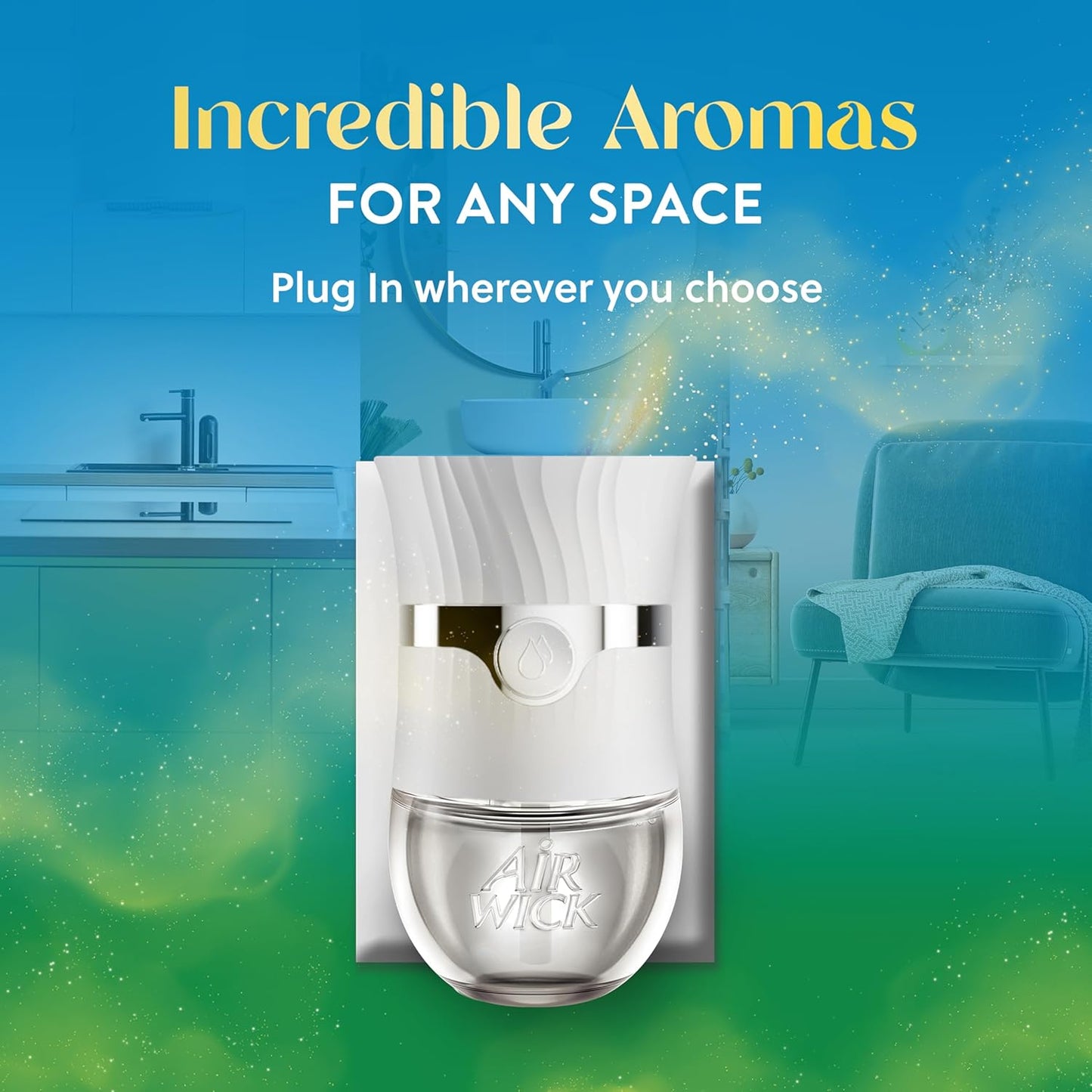 Air Wick Plug in Scented Oil Refill, 7 ct, Fresh Linen, Air Freshener, Essential Oils