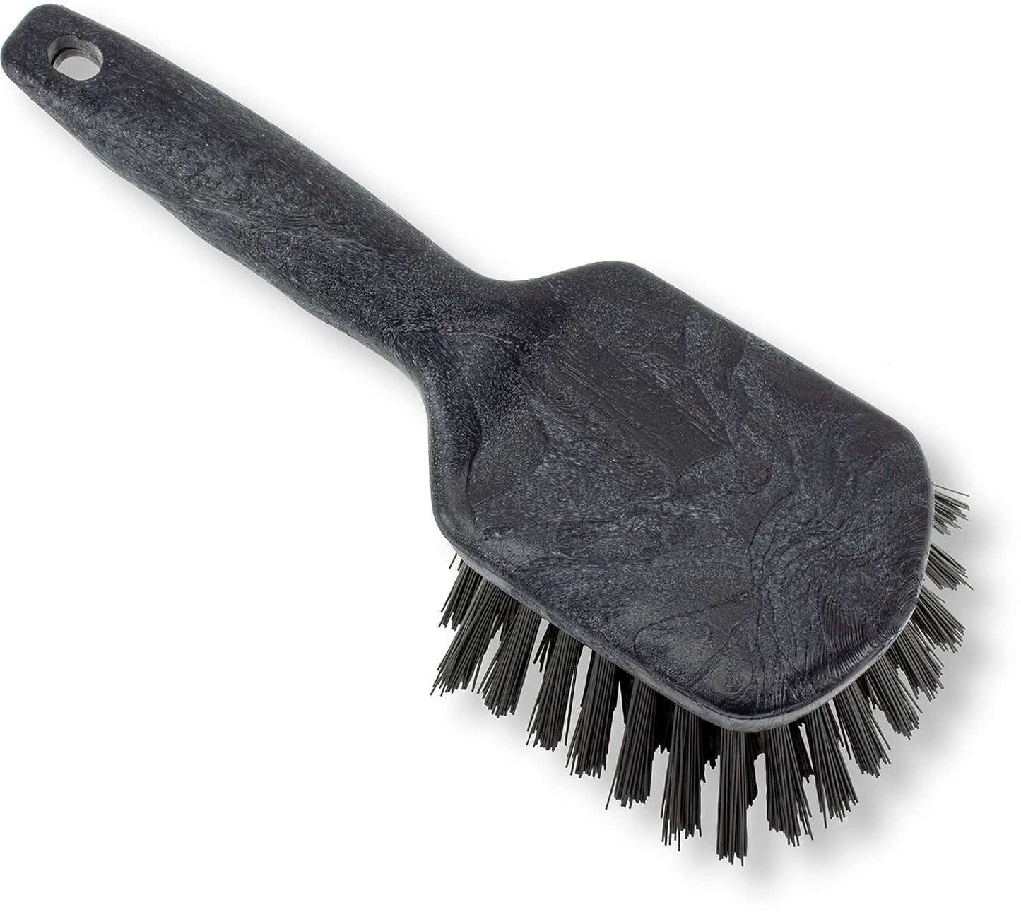 SPARTA 40541EC03 Plastic Scrub Brush, Utility Brush, Kitchen Brush With Hanging Hole For Cleaning, 8 Inches, Black