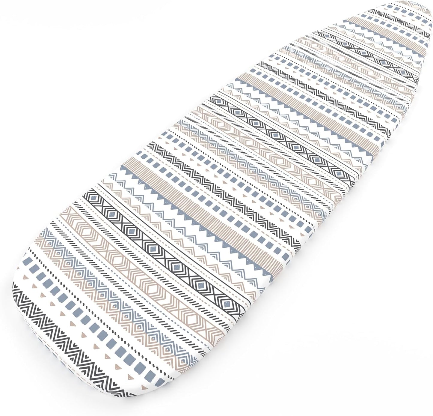 Encasa XO Ironing Board Cover and Pad 57"x22" - Thick 3mm Felt Padding, Drawstring Tightening & Lock, Easy Fit, Scorch & Stain Resistant, Fits X-Large Ironing Board - Aztec