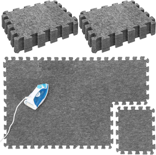 Ziliny 8 Pack Large Wool Pressing Mat 22" x 63" Wool Ironing Mat Felted Blending Ironing Pad Sewing Machine Muffling Pad Iron Board for Quilters Quilting Supplies and Notions Accessories