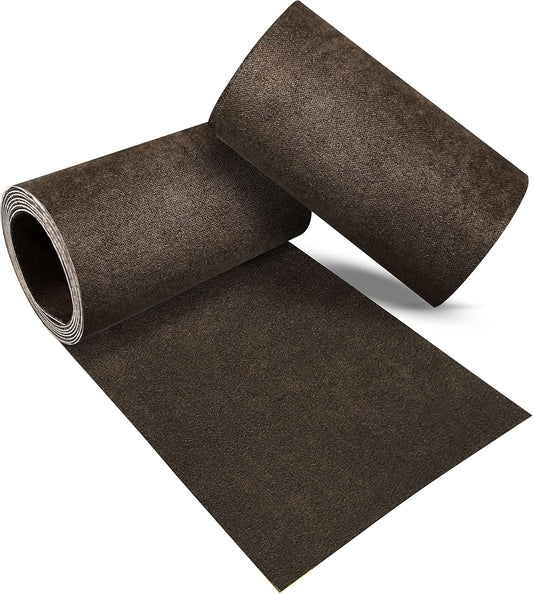 Azobur Rectangular Velvet Repair Patch, Self-Adhesive Flannel Fabric Patch, Multi Colors, Microfiber Patch，Can be Used to Patch Sofas, Car Seats, Handbags, Jacket Holes and Tears (Dark Brown)