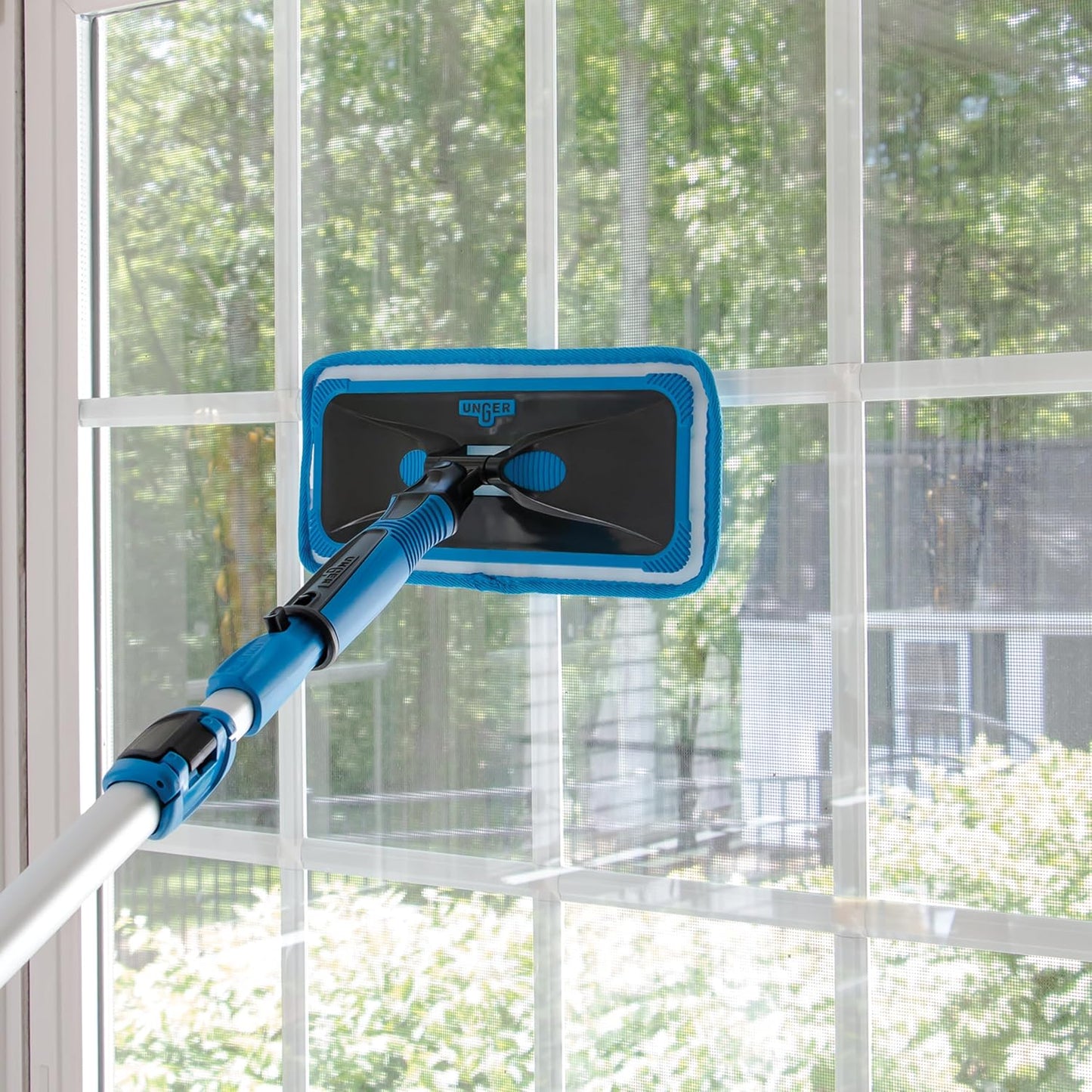 Unger Professional ProClean Indoor Window Cleaning Replacement Pads, 2 Pack, Hold Dust and Dirt, Works with Glass Cleaners and Solutions, Non-Drip Surface Pad