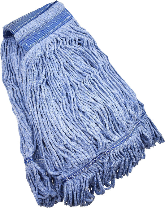 Mop Head Replacement Commercial Heavy Duty String Blue Wet Mop Heads for 3 Typs Commercial Mop Handle(1,Medium)