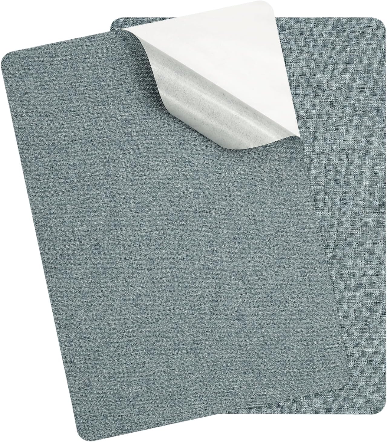 PATIKIL 8x11 Inch Linen Repair Patches, 2Pcs Self-Adhesive Fabric Patch for Sofas Tote Bags Furniture Car Seats Clothes Tents, Blue