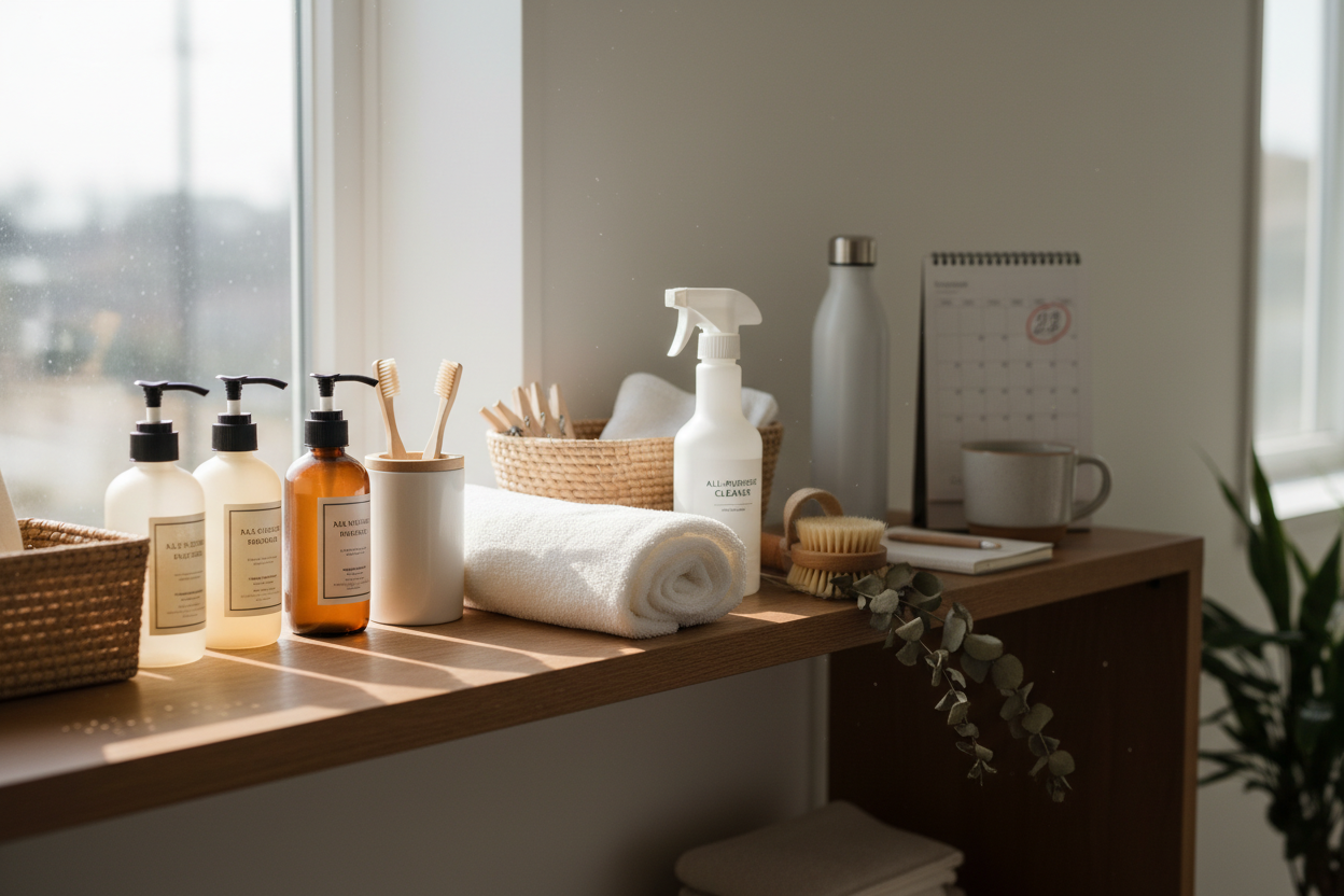 At Routine Ready, we believe that life is made easier when the everyday essentials you rely on are simple, reliable, and thoughtfully chosen. Our goal is to provide high-quality daily necessities that help you manage your home, your personal care, and your daily routines with ease and confidence. (make it real photo)